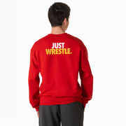 Wrestling Crewneck Sweatshirt - Just Wrestle (Back Design)