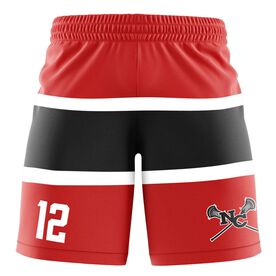 Custom Team Shorts - Guys Lacrosse Stripes