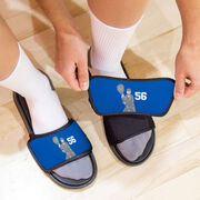 Guys Lacrosse Repwell&reg; Slide Sandals - Goalie With Number