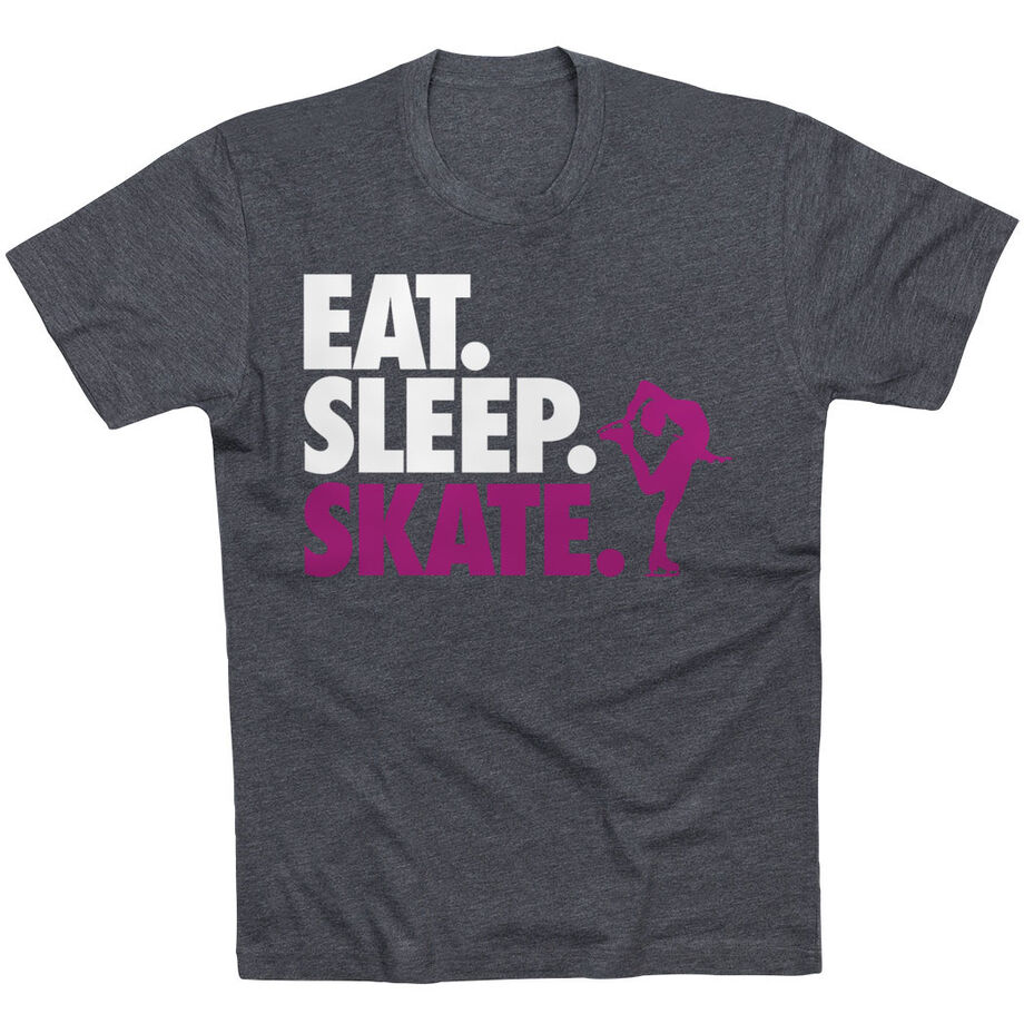 Figure Skating T-Shirt Short Sleeve Eat. Sleep. Skate.