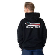 Hockey Hooded Sweatshirt - Hockey Dad Sticks (Back Design)