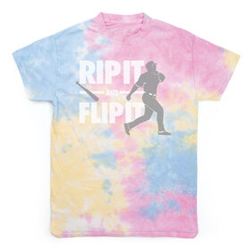 Baseball Short Sleeve T-Shirt - Rip It Flip It Tie Dye