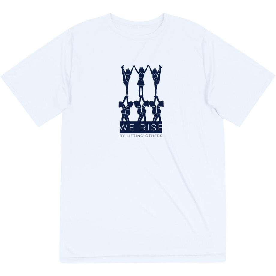 Cheerleading Short Sleeve Performance Tee - We Rise By Lifting Others