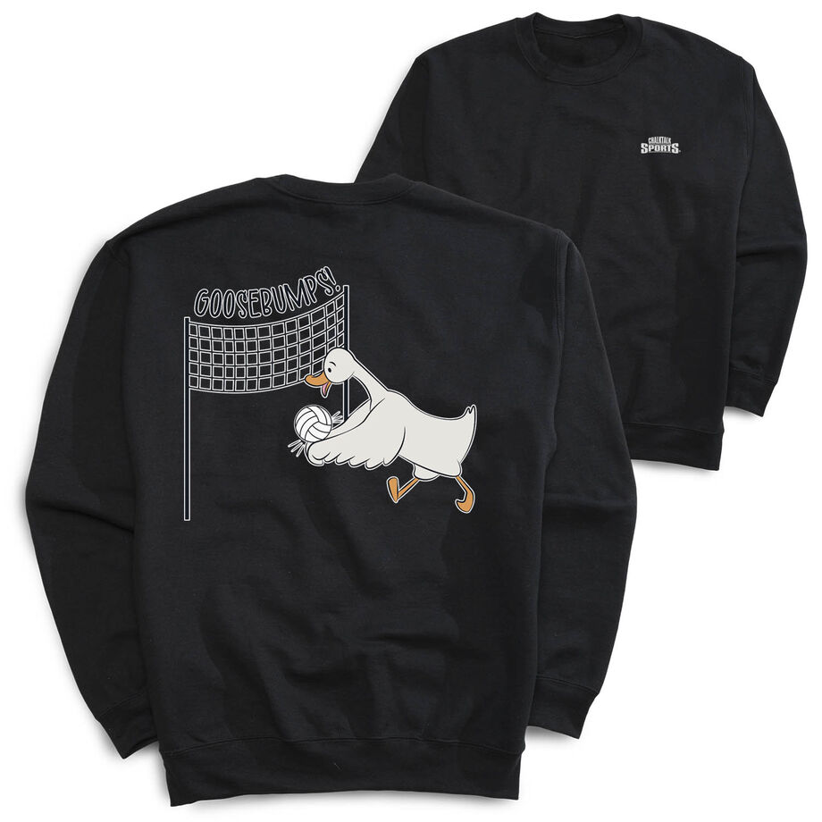 Volleyball Crewneck Sweatshirt - Goosebumps (Back Design)