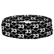 Guys Lacrosse Multifunctional Headwear - Custom Team Number Repeat RokBAND