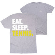 Tennis Short Sleeve T-Shirt - Eat. Sleep. Tennis. (Back Design)