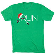 Running Short Sleeve T-Shirt - Let's Run For Christmas