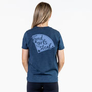 Softball Short Sleeve T-Shirt - Good Girls Steal (Back Design)