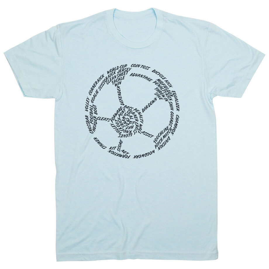 Soccer T-Shirt Short Sleeve - Soccer Words