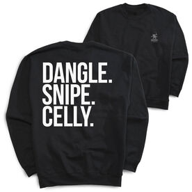 Hockey Crewneck Sweatshirt - Dangle Snipe Celly (Back Design)