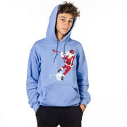 Guys Lacrosse Hooded Sweatshirt - Santa Laxer