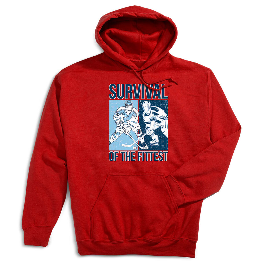Hockey Hooded Sweatshirt - Survival of the Fittest
