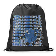 Hockey Drawstring Backpack - Dangle Snipe Celly Player