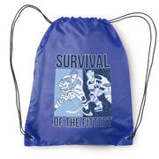 Hockey Drawstring Backpack - Survival of the Fittest