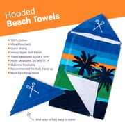 Guys Lacrosse Hooded Towel - Rather Be Playing Lacrosse