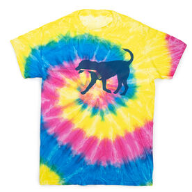 Hockey Short Sleeve T-Shirt - Hockey Dog Tie Dye