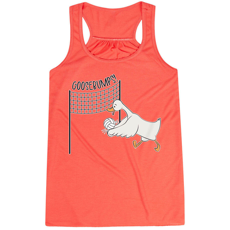 Volleyball Flowy Racerback Tank Top - Goosebumps