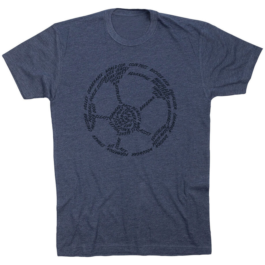Soccer T-Shirt Short Sleeve - Soccer Words