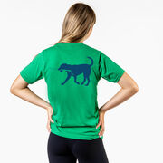 Hockey Short Sleeve T-Shirt - Rocky The Hockey Dog (Back Design)