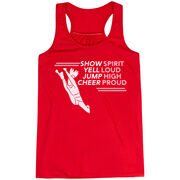 Cheerleading Flowy Racerback Tank Top - Cheer Proud