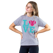 Softball T-Shirt Short Sleeve Love