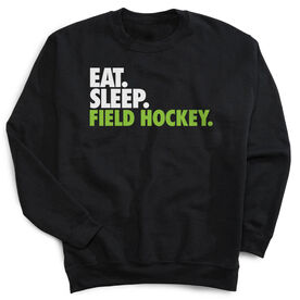 Field Hockey Crew Neck Sweatshirt - Eat Sleep Field Hockey