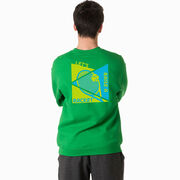 Tennis Crewneck Sweatshirt - Let's Raise A Racket (Back Design)