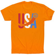 Soccer T-Shirt Short Sleeve - USA Patriotic