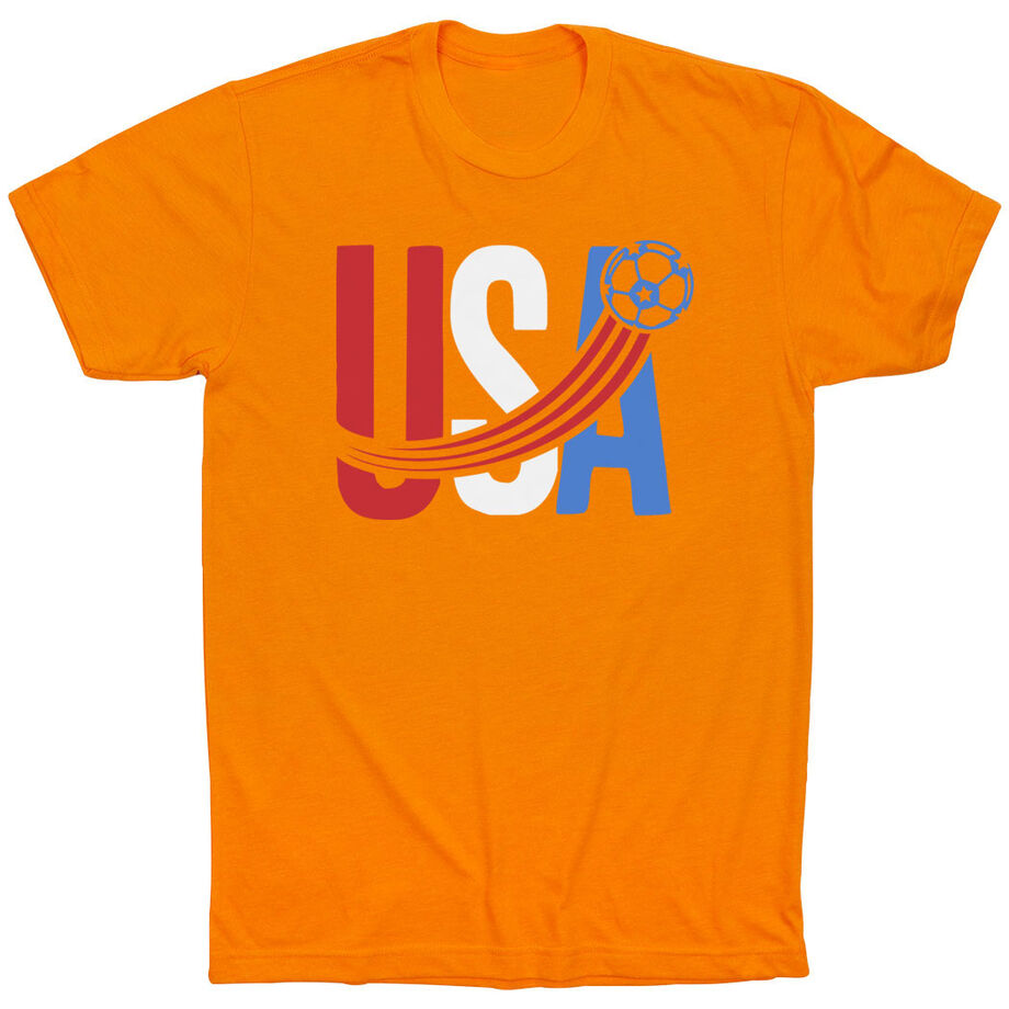 Soccer T-Shirt Short Sleeve - USA Patriotic