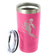 Skiing 20 oz. Double Insulated Tumbler - Female Silhouette