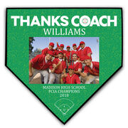 Baseball Home Plate Plaque - Thank You Coach Photo