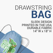 Baseball Drawstring Backpack - Feelin' Lucky Baseball