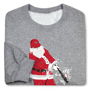 Baseball Crewneck Sweatshirt - Baseball Santa