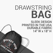 Hockey Drawstring Backpack - Loud and Proud Hockey Mom