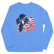 Guys Lacrosse Long Sleeve Performance Tee - Lacrosse Eagle