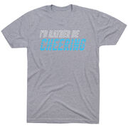 Cheerleading Short Sleeve T-Shirt - I'd Rather Be Cheering