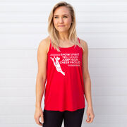 Cheerleading Flowy Racerback Tank Top - Cheer Proud