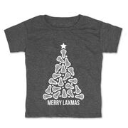 Lacrosse Toddler Short Sleeve Tee - Merry Laxmas Tree