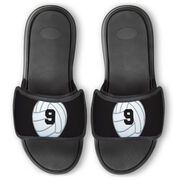Volleyball Repwell&reg; Slide Sandals - Volleyball with Number
