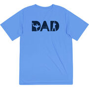 Baseball Short Sleeve Performance Tee - Baseball Dad Silhouette