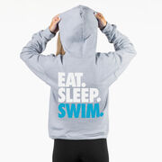 Swimming Hooded Sweatshirt - Eat. Sleep. Swim. (Back Design)