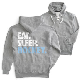Hockey Sport Lace Sweatshirt - Eat Sleep Hockey