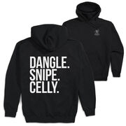 Hockey Hooded Sweatshirt - Dangle Snipe Celly Words (Back Design)