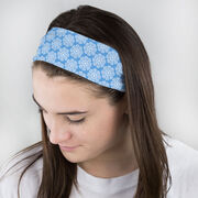 Girls Lacrosse Multifunctional Headwear - Lacrosse Stick Flowers RokBAND