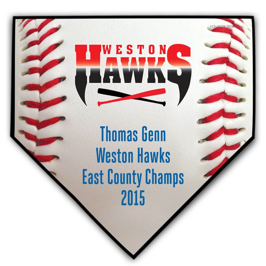 Baseball Your Logo Home Plate Plaque
