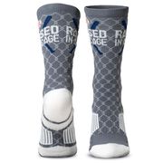 Baseball Woven Mid-Calf Socks - Raised in a Cage