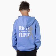 Baseball Hooded Sweatshirt - Rip It Flip It (Back Design)