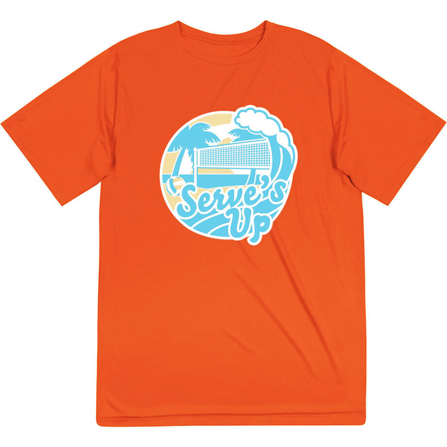 Volleyball Short Sleeve Performance Tee - Serve's Up
