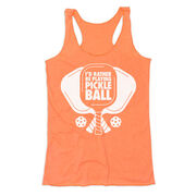 Pickleball Women's Everyday Tank Top - I'd Rather Be Playing Pickleball