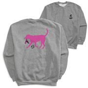 Soccer Crewneck Sweatshirt - Sasha the Soccer Dog (Back Design)